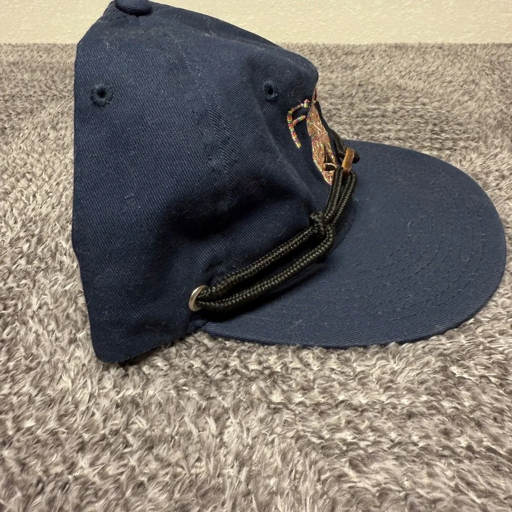 Findlay Hats Baseball Cap Unisex One Size Fits Most Navy Blue Embroidered Rope